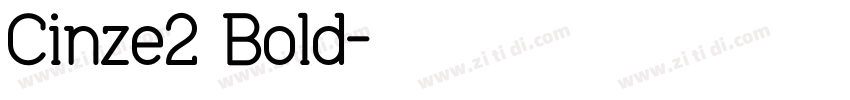 Cinze1 Bold字体转换